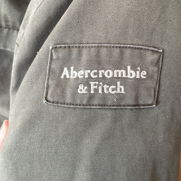 Abercrombie & Fitch Green Olive Sherpa Jacket - Picture 7 of 11
